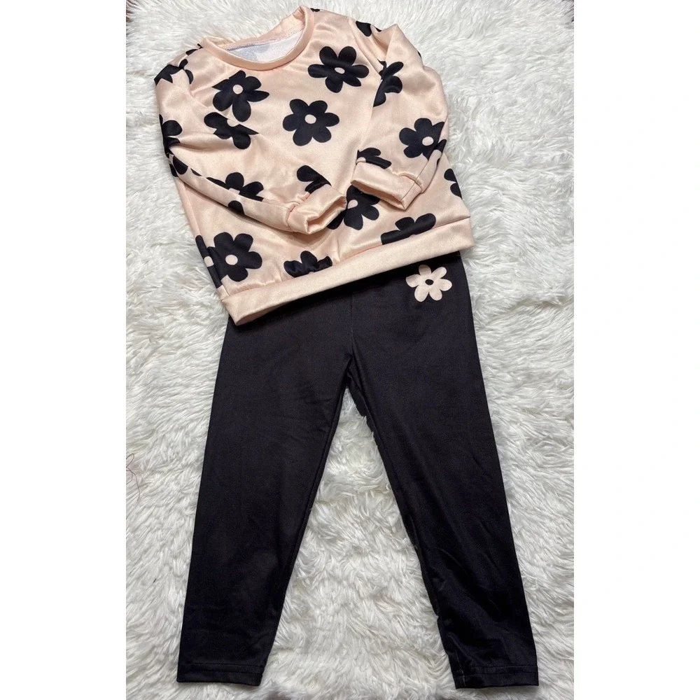 SHEIN Toddler Girls Floral Outfit Sets Lot of 2  Size 2-3Y NWT